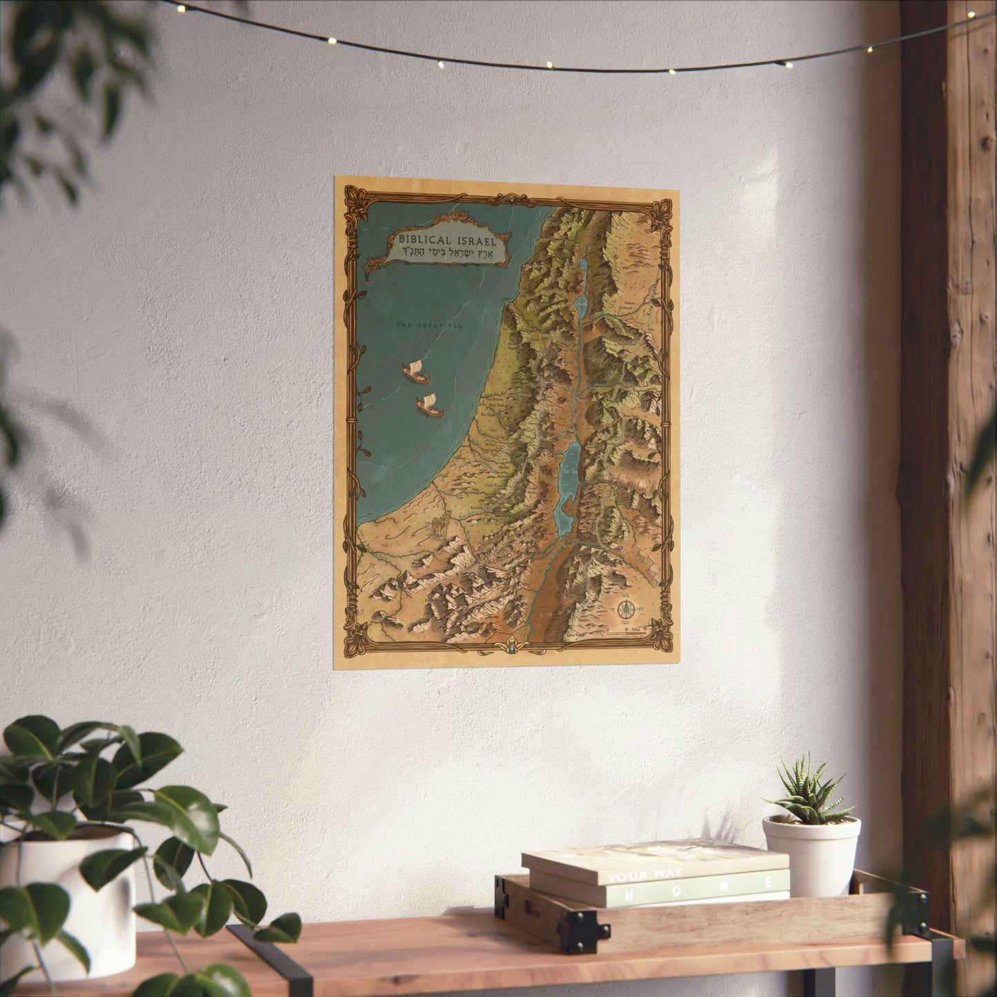 Biblical Map Poster