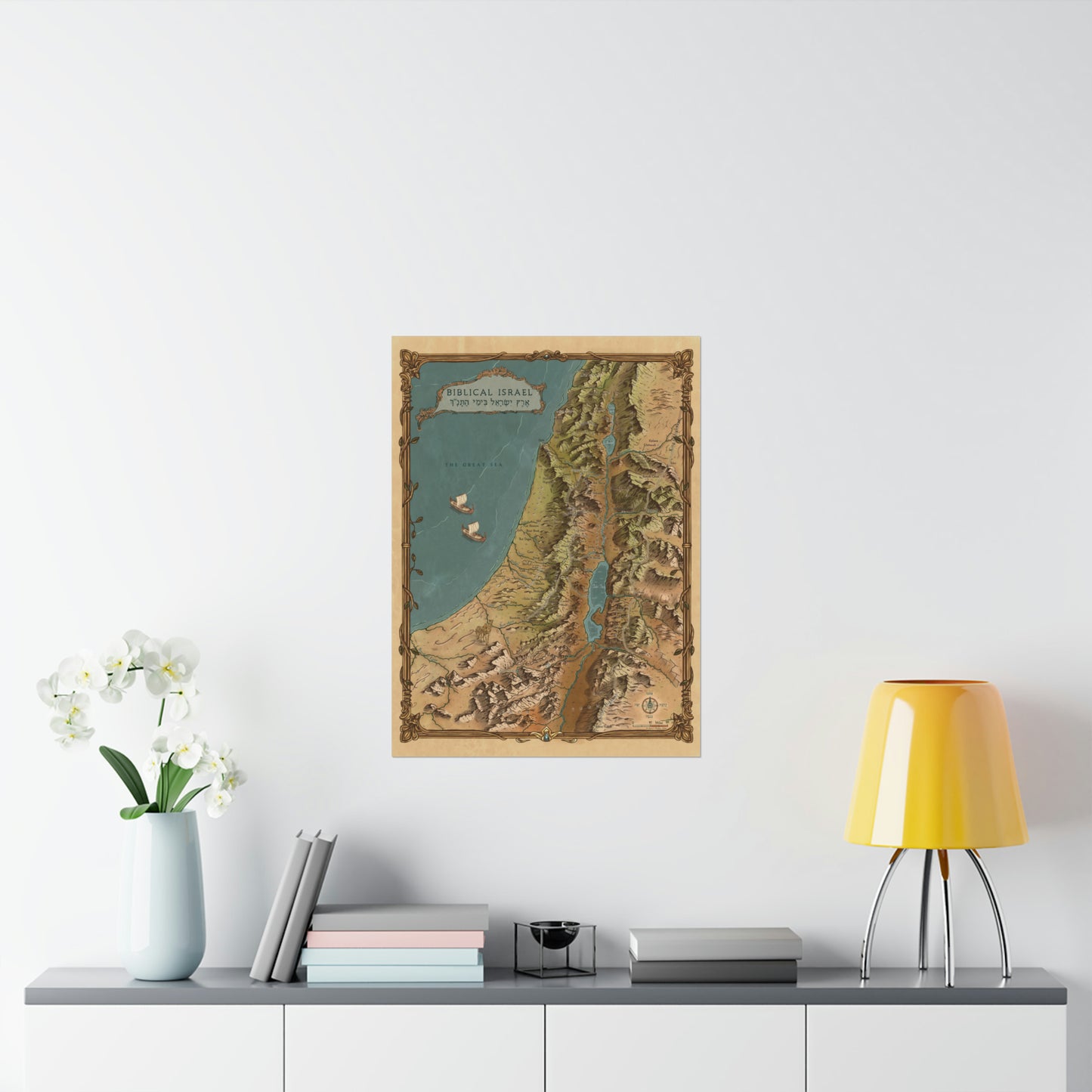 Biblical Map Poster